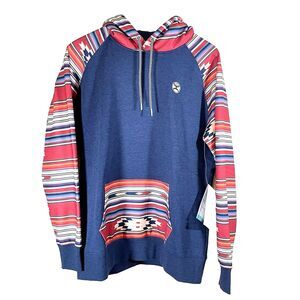 Hooey "Taos" Ladies Heather Navy Hoodie - HH1167NVAZ-XL New with Tags Pocket